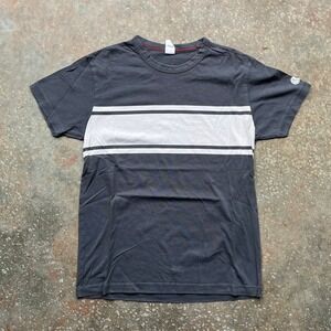 Todd Snyder Champion Mens Small Gray White Striped Cotton T-Shirt 29-KN0238218